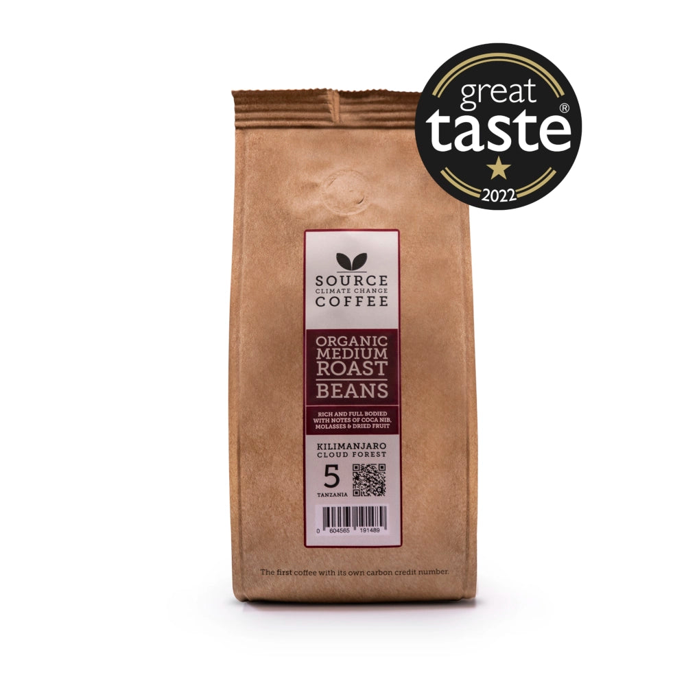 Organic Coffee Beans Kilimanjaro Cloud Forest Coffee: Tanzania Strength 5 - Source Climate Change Coffee