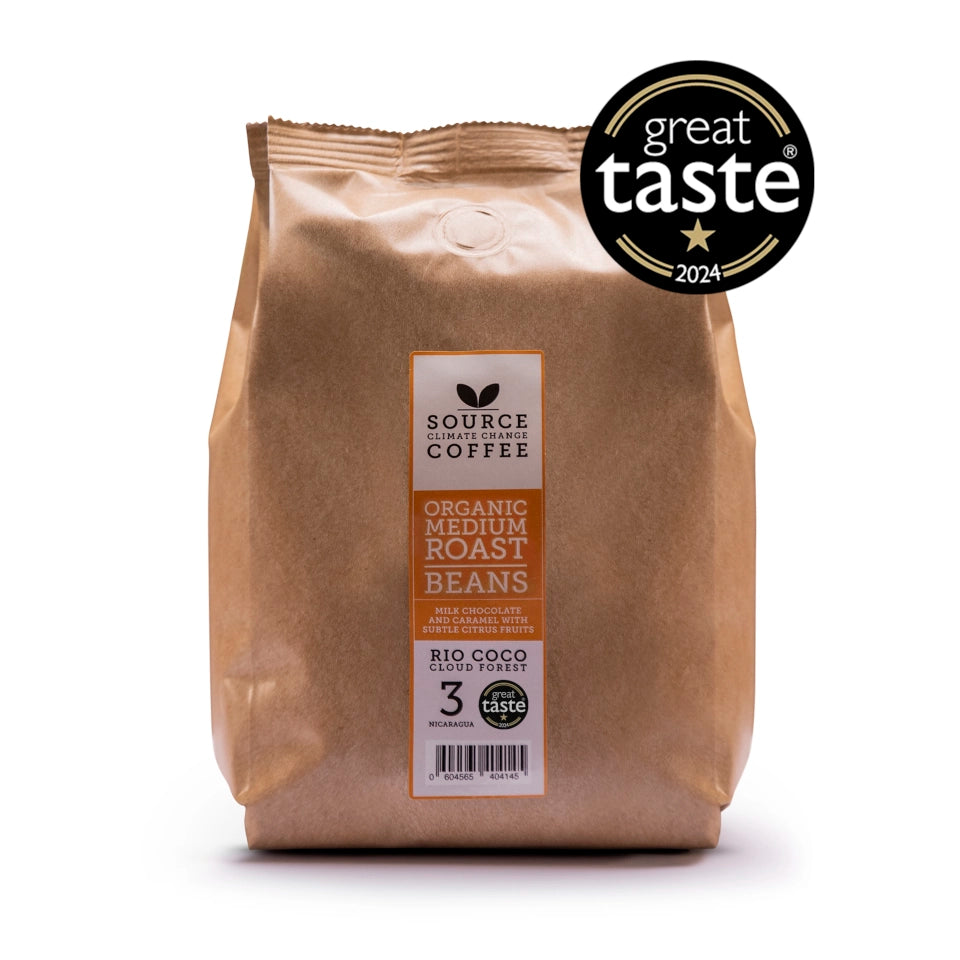 Organic Coffee Beans: Rio Coco Cloud Forest Nicaragua - Source Climate Change Coffee