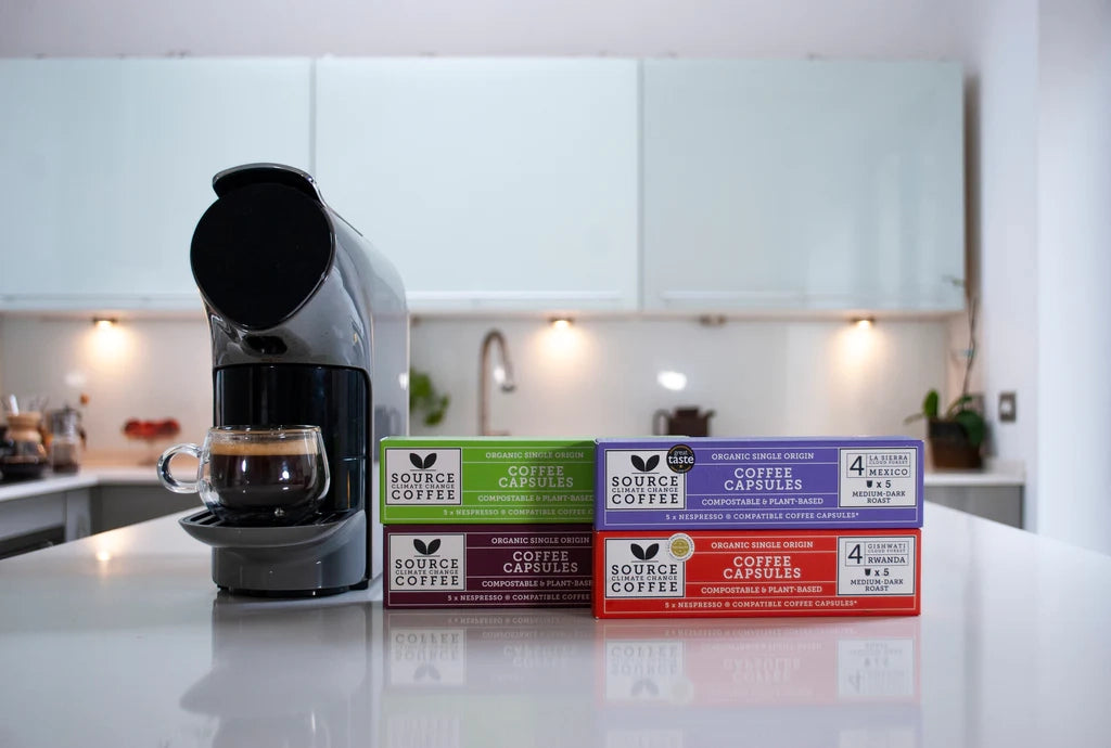 3 Month Coffee Subscription Gift of Biodegradable Nespresso ® Coffee Capsules - Source Climate Change Coffee