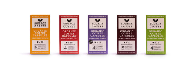 50 x Organic & Biodegradable Nespresso ® Capsules - Taste Collection