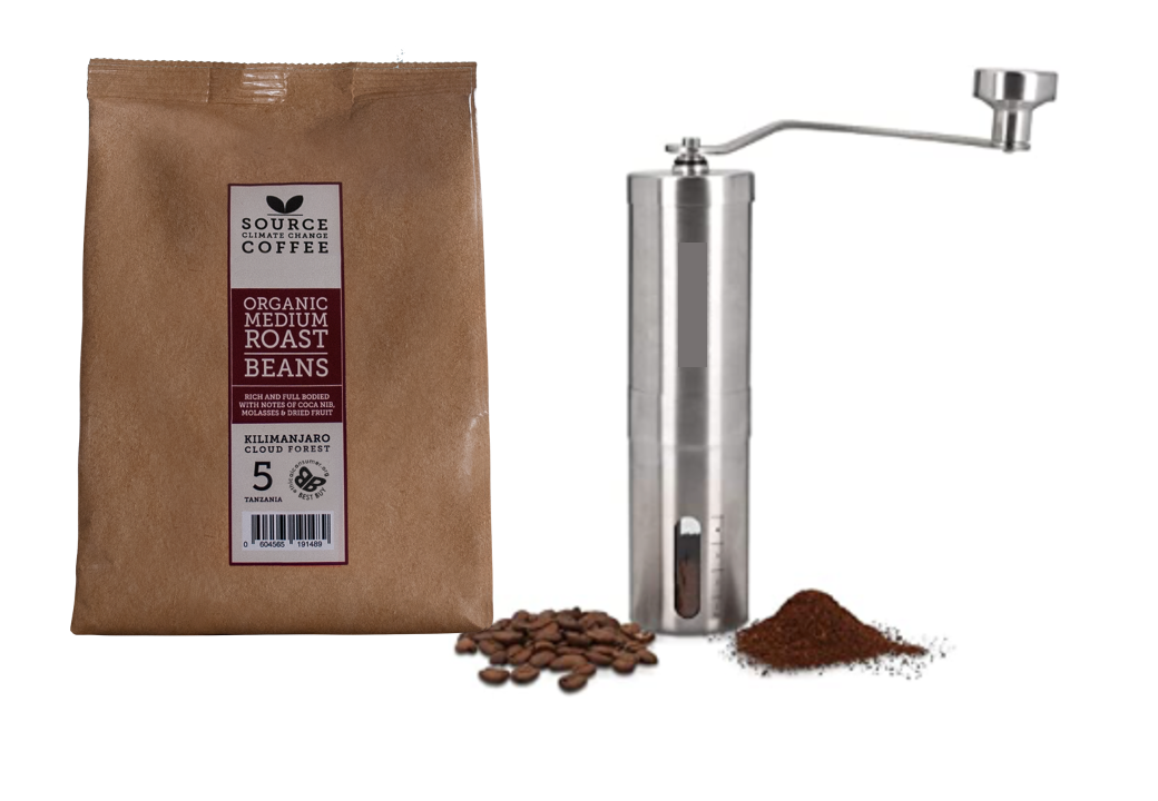 Coffee Bean & Grinder Gift Set