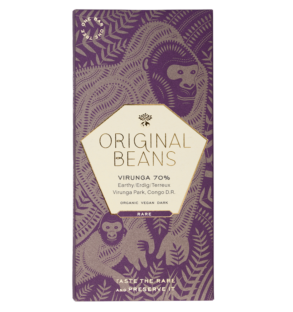 Organic Original Beans Chocolate DRC Cru Virunga 70% - Source Climate Change Coffee
