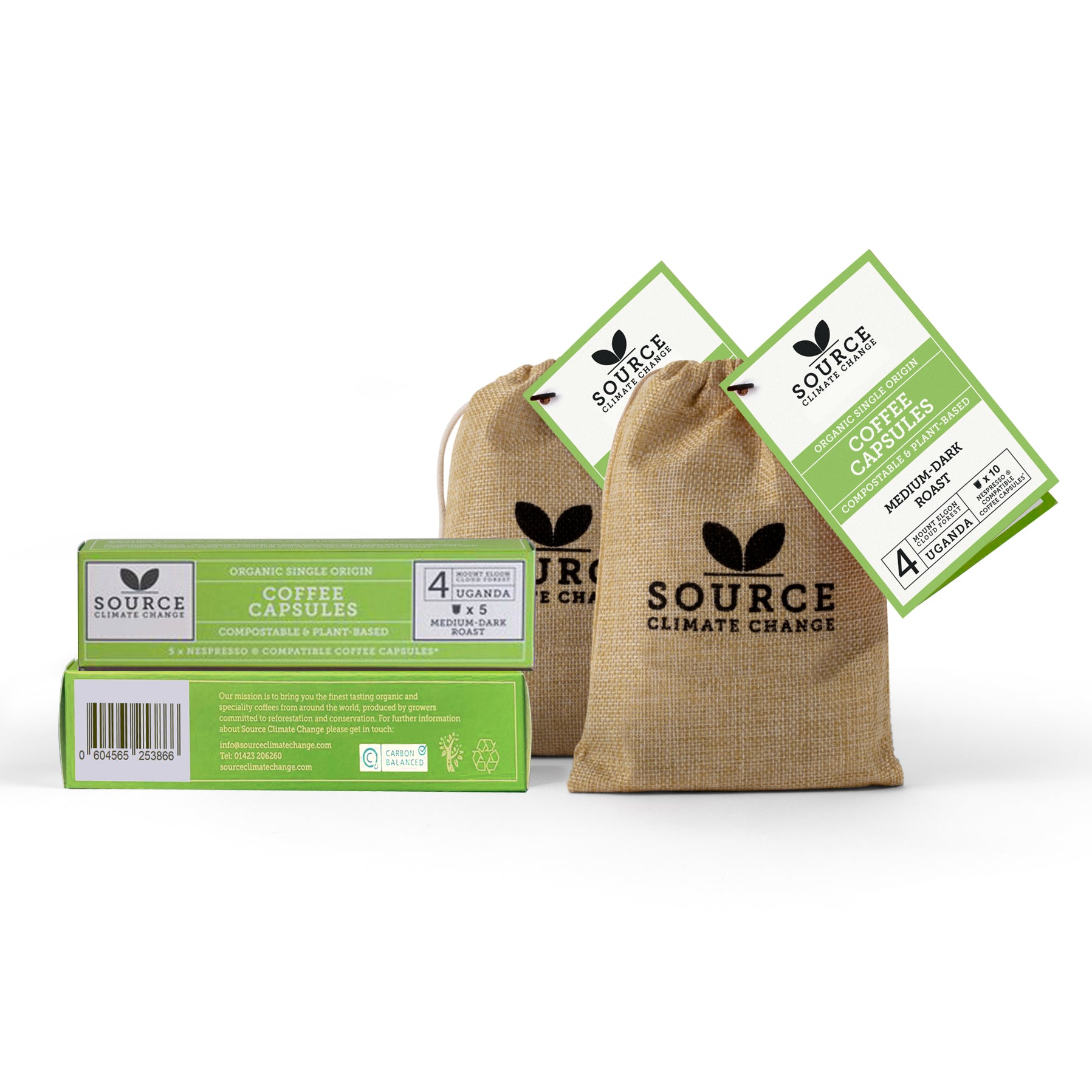 3 Month Coffee Subscription Gift of Biodegradable Nespresso ® Coffee Capsules - Source Climate Change Coffee