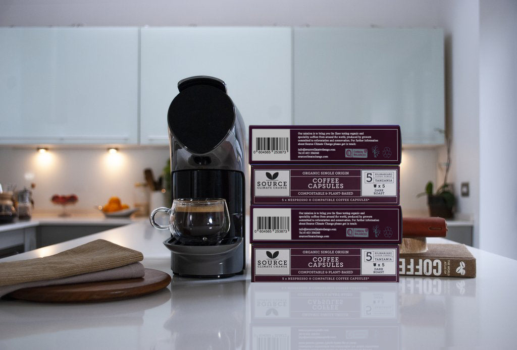 3 Month Coffee Subscription Gift of Biodegradable Nespresso ® Coffee Capsules - Source Climate Change Coffee