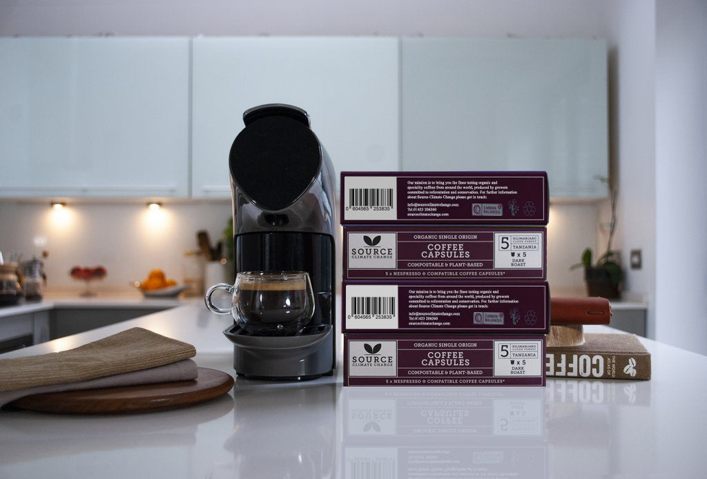 3 Month Coffee Subscription Gift of Biodegradable Nespresso ® Coffee Capsules - Source Climate Change Coffee