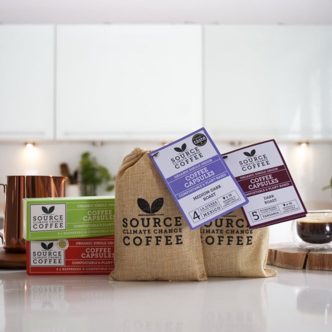Mix of 50 x Organic & Biodegradable Nespresso ® Compatible Coffee Capsules Monthly Subscription