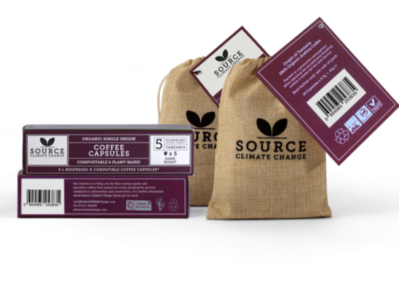 3 Month Coffee Subscription Gift of Biodegradable Nespresso ® Coffee Capsules - Source Climate Change Coffee