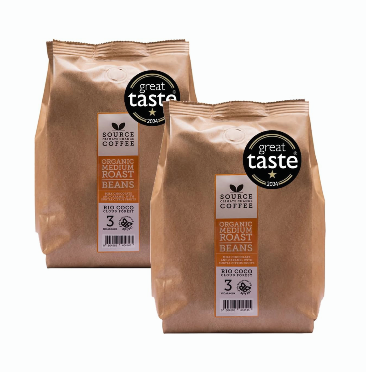 1kg Award Winning Organic Beans - Source Climate Change Coffee