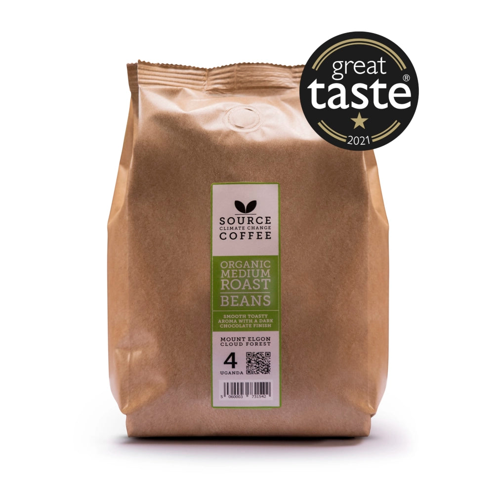 500g - Uganda Strength 4 Award Winning Organic Beans - Mount Elgon Cloud Forest