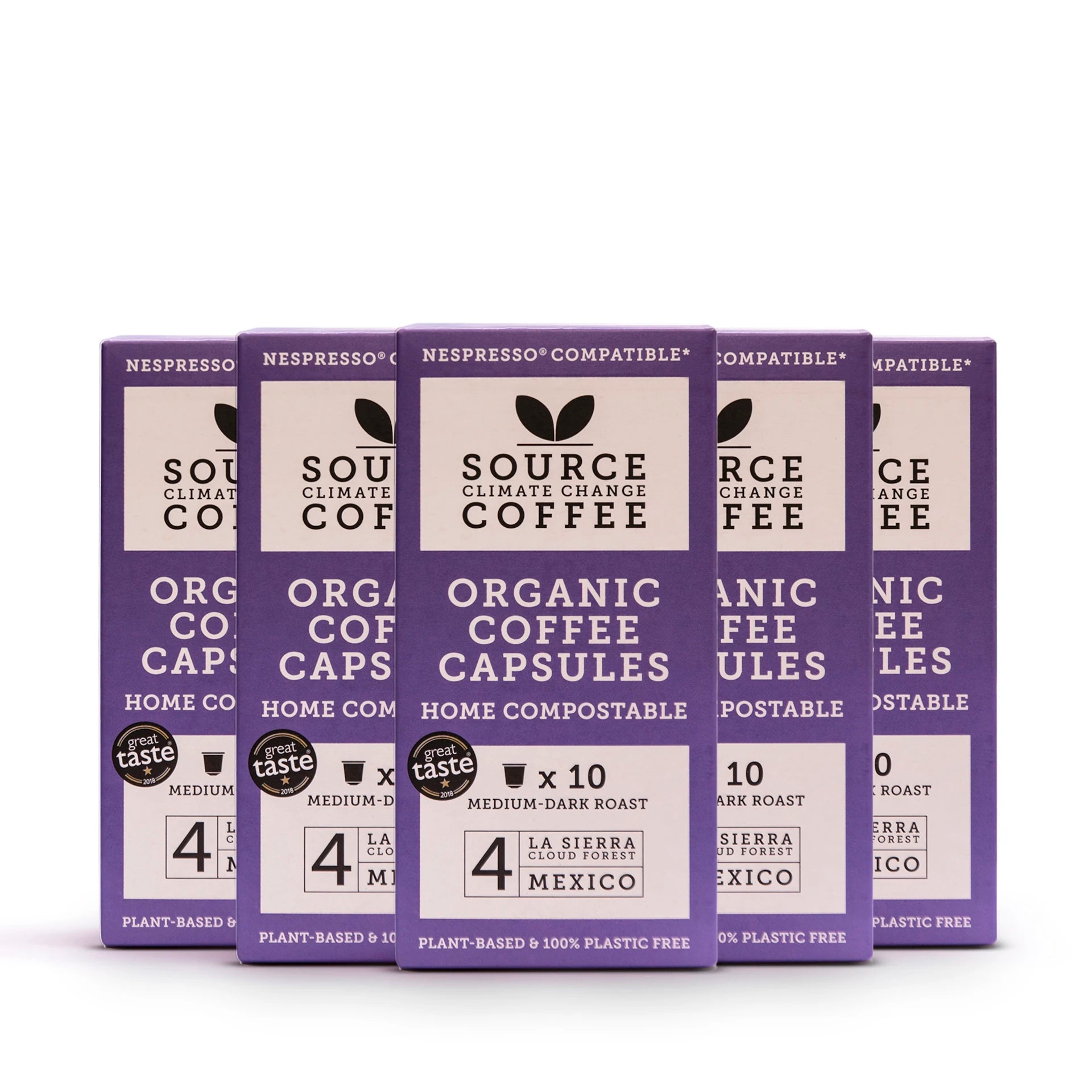 Mexico x 50 Organic & Biodegradable Nespresso® Compatible Coffee Capsules