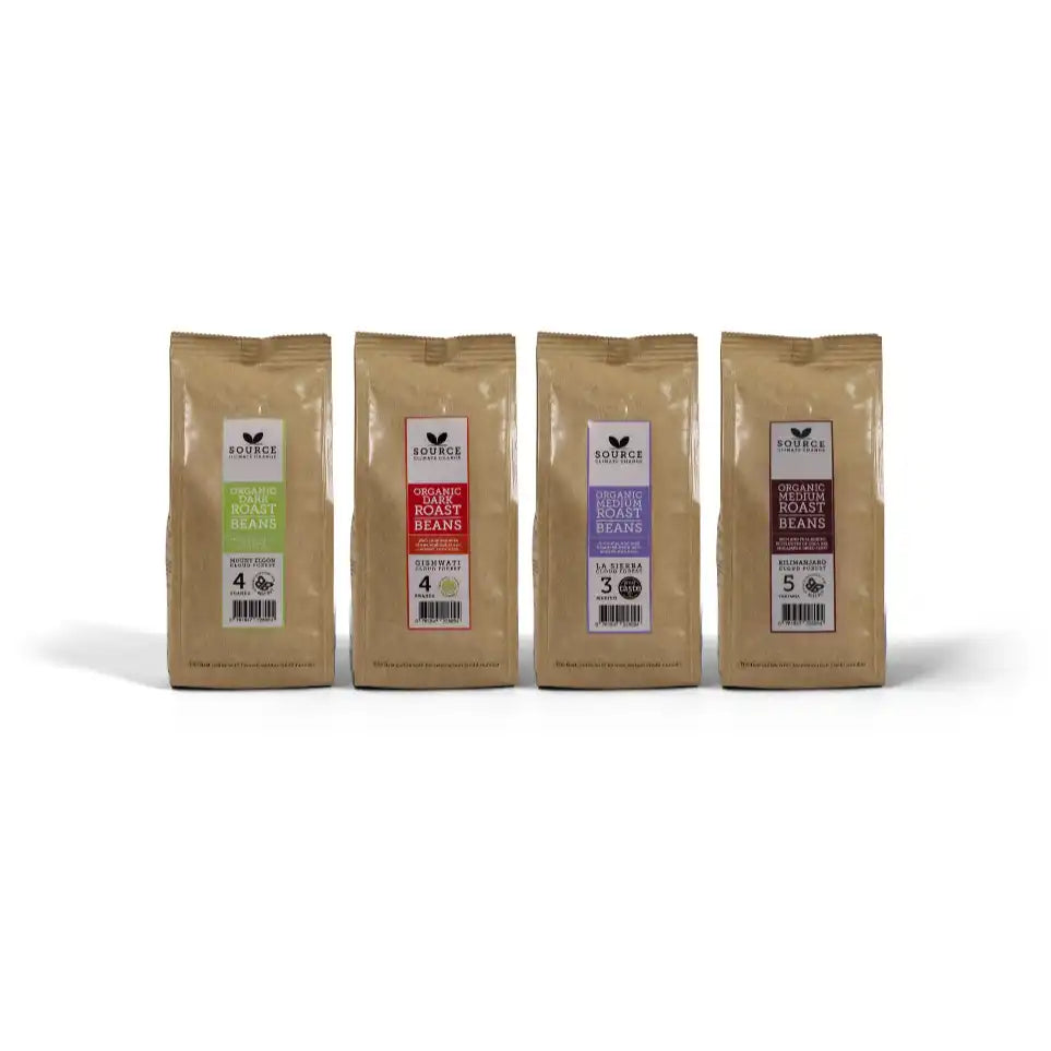 Taste Collection Gift Pack of 4 x Organic Single Origins Coffees