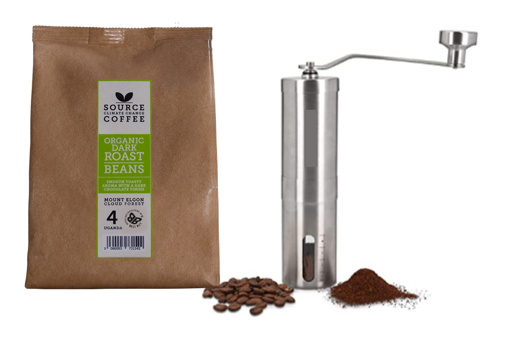 Coffee Bean & Grinder Gift Set - Source Climate Change Coffee