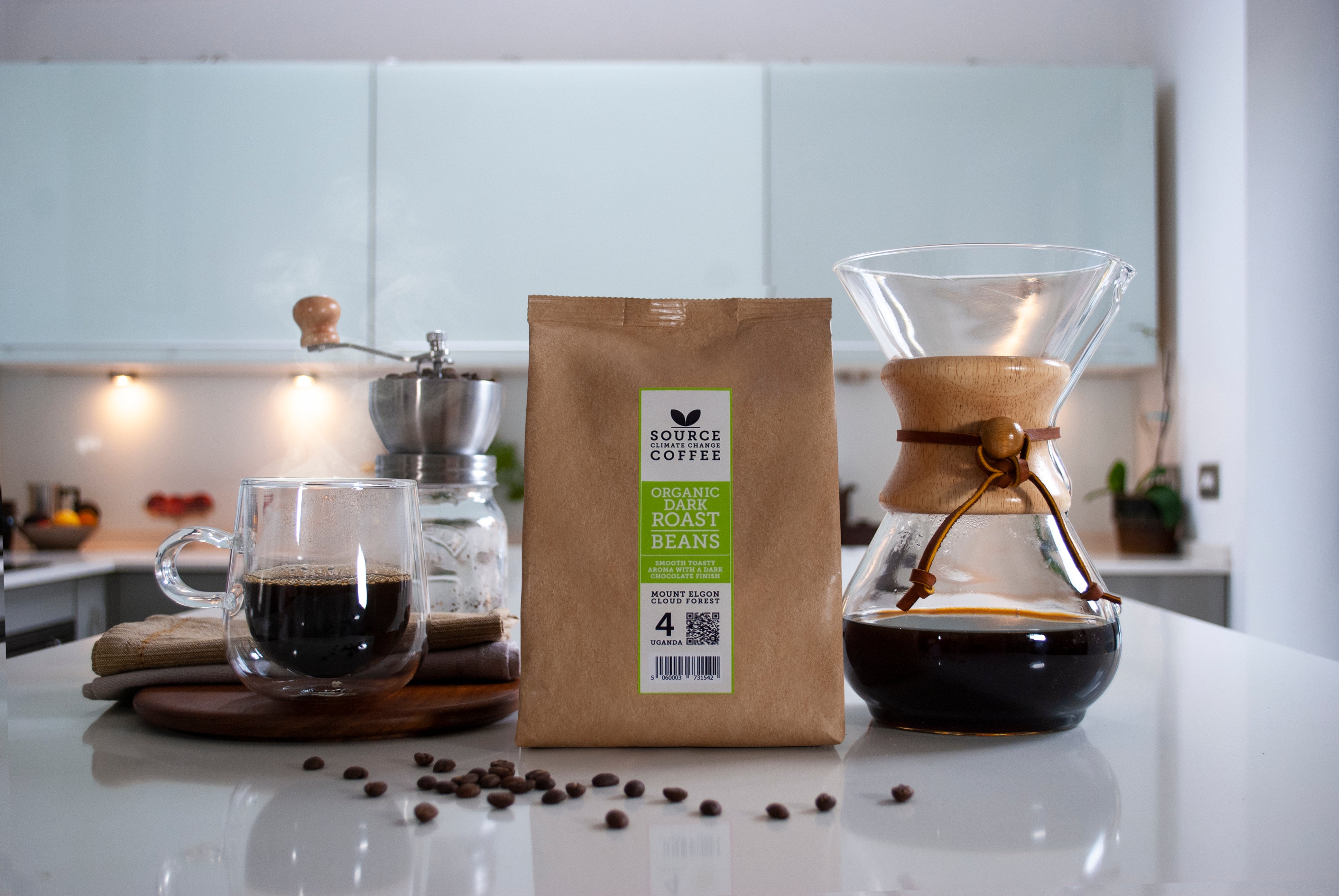 Organic Mount Elgon Cloud Forest Coffee: Uganda Strength 4