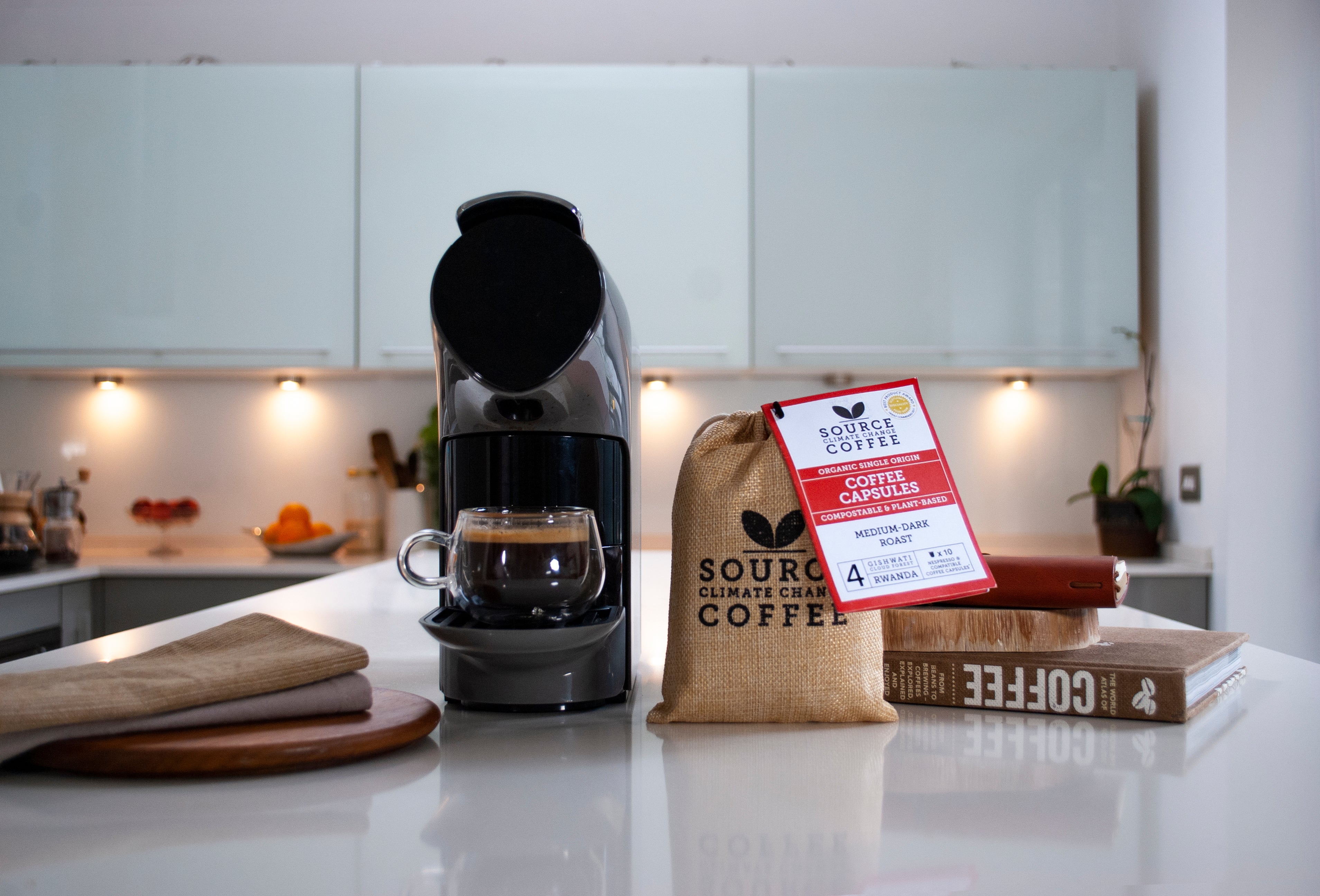 Nespresso Professional Colombia Organic Single Origin Single Serve Coffee  Capsules - 50/Box